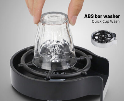 Bar Counter Cup Washer Sink High-pressure Spray Automatic Faucet Coffee Pitcher Wash Cup Tool Kitchen